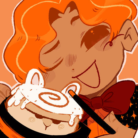 Drawing of Cinnamon Cookie from Cookie Run Ovenbreak.