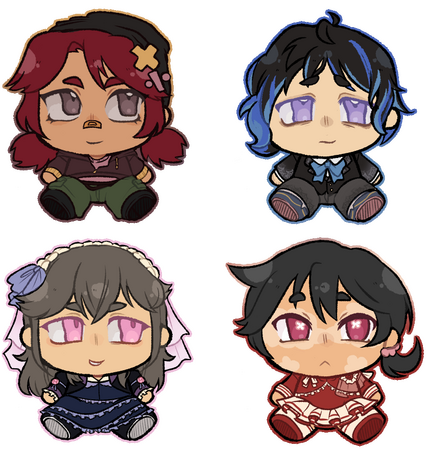 Characters belong to hydrangania on Discord.